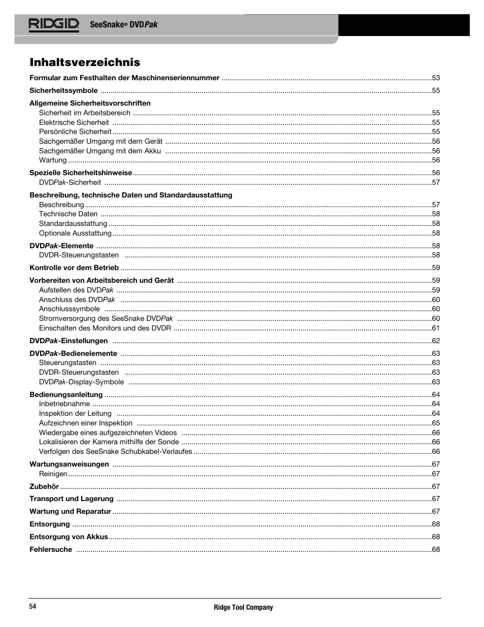 RIDGID SeeSnake DVDPak User Manual | Page 56 / 359