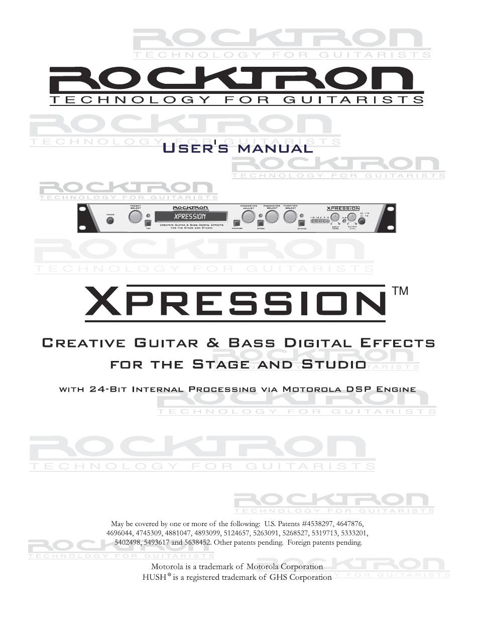 Rocktron Xpression User Manual | 70 pages