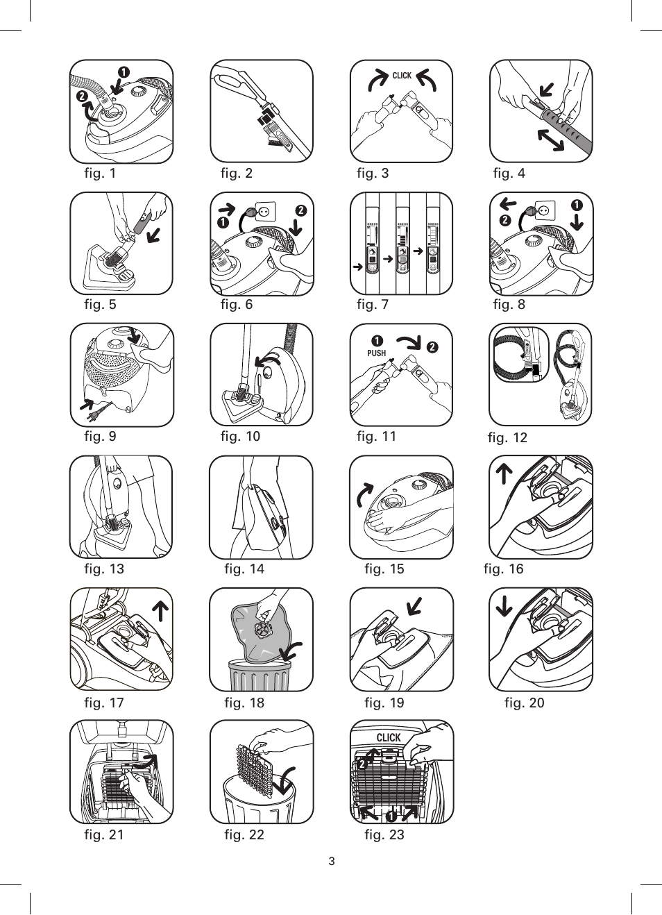 ROWENTA SILENCE FORCE COMPACT RO4449 User Manual | Page 3 / 46