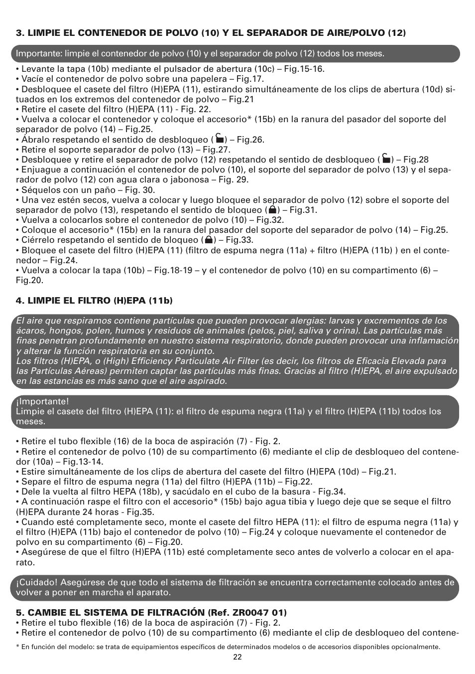 ROWENTA COMPACTEO CYCLONIC RO3449 User Manual | Page 27 / 56