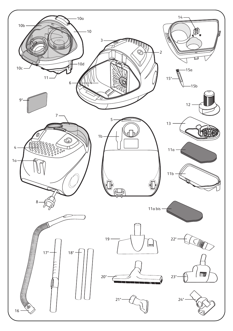 ROWENTA COMPACTEO CYCLONIC RO3449 User Manual | Page 3 / 56