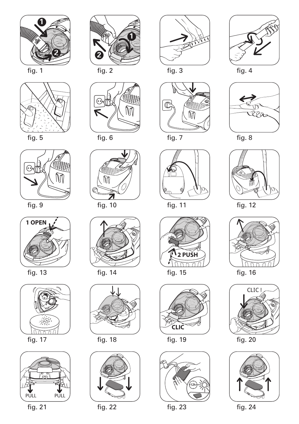 ROWENTA COMPACTEO CYCLONIC RO3449 User Manual | Page 4 / 56