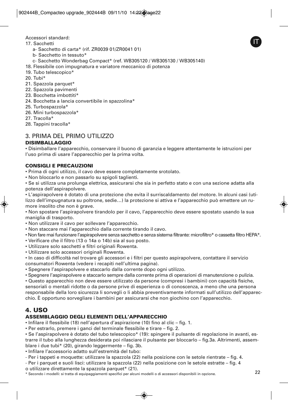ROWENTA COMPACTEO RO1783 User Manual | Page 26 / 111