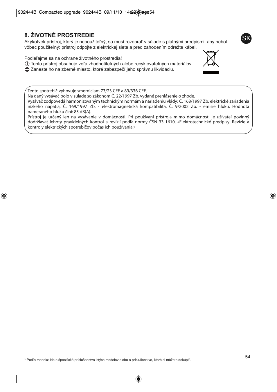 ROWENTA COMPACTEO RO1783 User Manual | Page 58 / 111