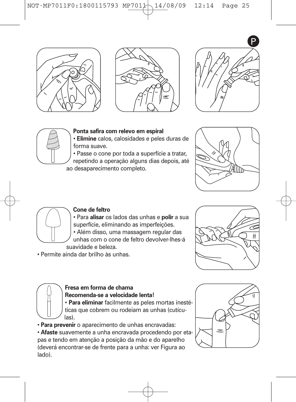 ROWENTA MANEIS MP7010 User Manual | Page 25 / 48