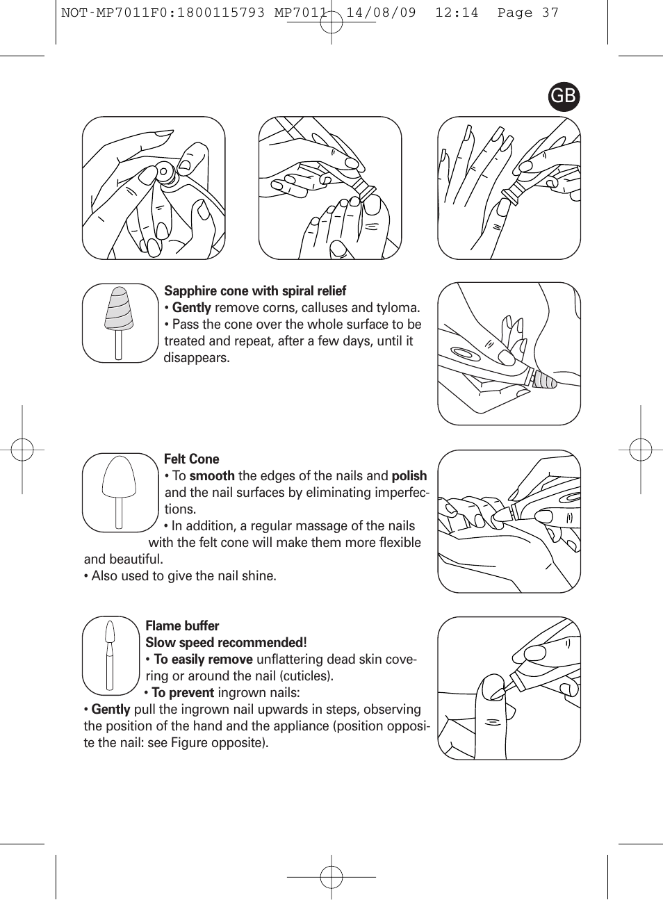 ROWENTA MANEIS MP7010 User Manual | Page 37 / 48