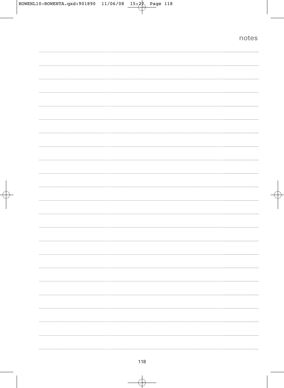 ROWENTA COSMO RO3623 User Manual | Page 122 / 122