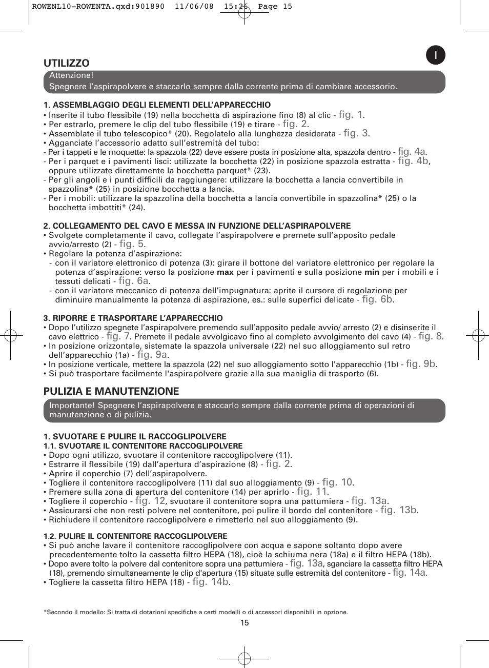 ROWENTA COSMO RO3623 User Manual | Page 19 / 122