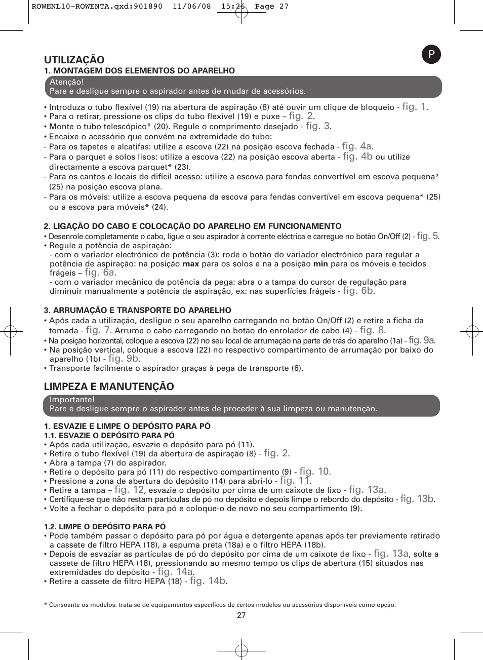 ROWENTA COSMO RO3623 User Manual | Page 31 / 122