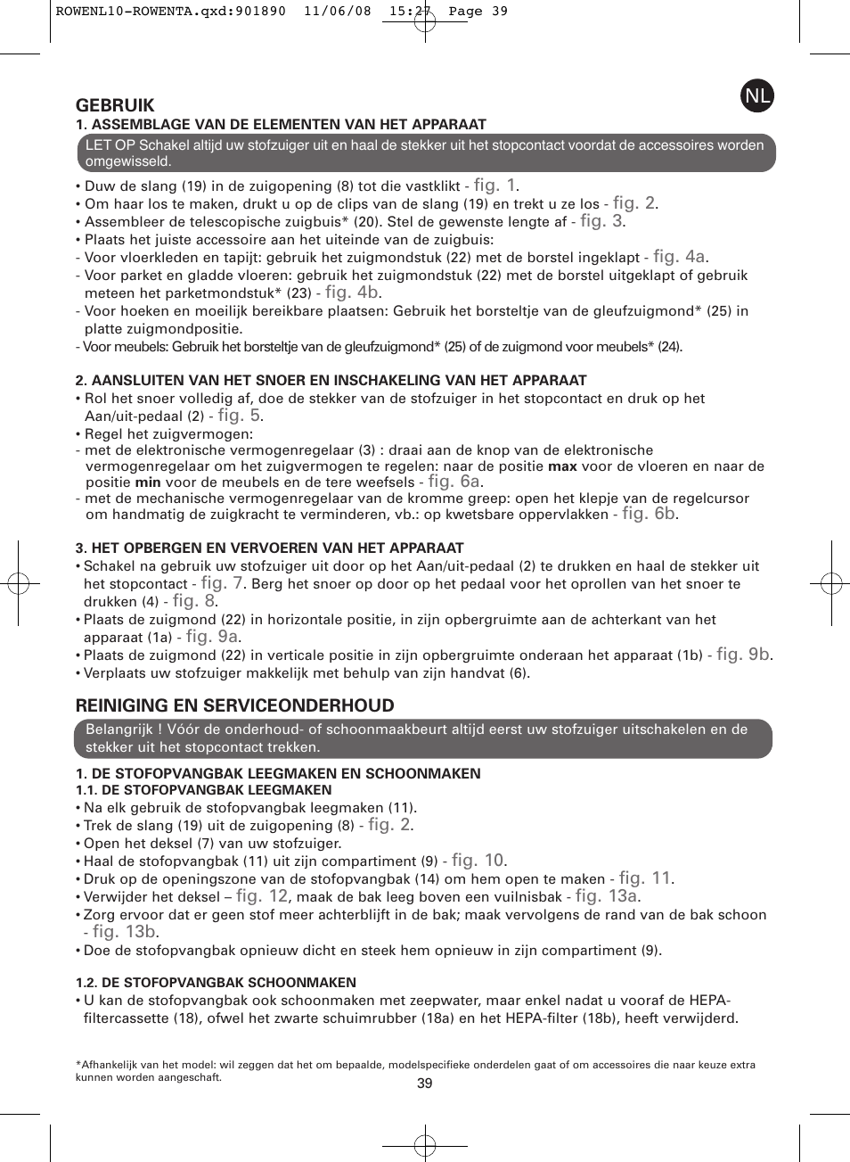 ROWENTA COSMO RO3623 User Manual | Page 43 / 122
