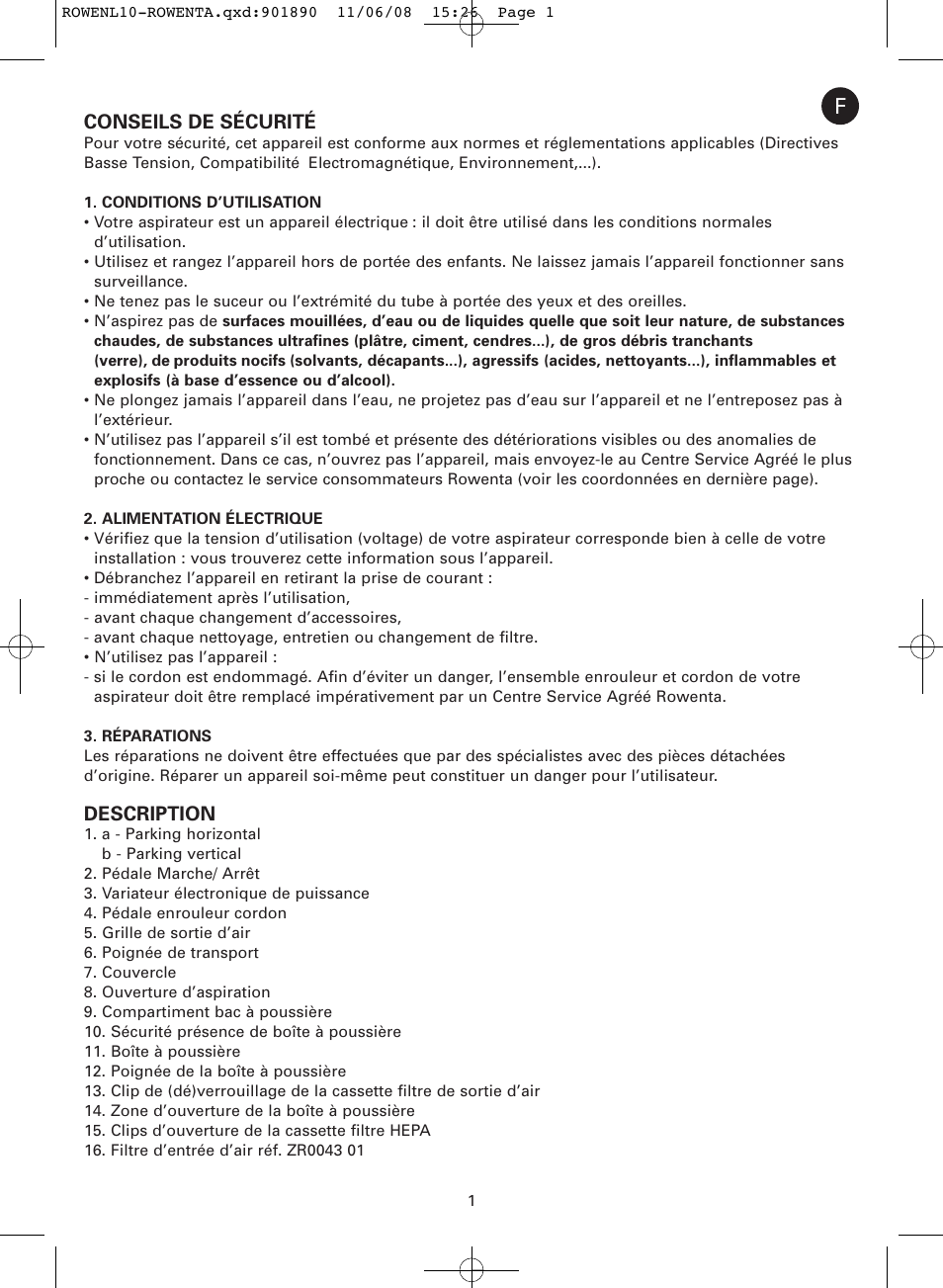 ROWENTA COSMO RO3623 User Manual | Page 5 / 122