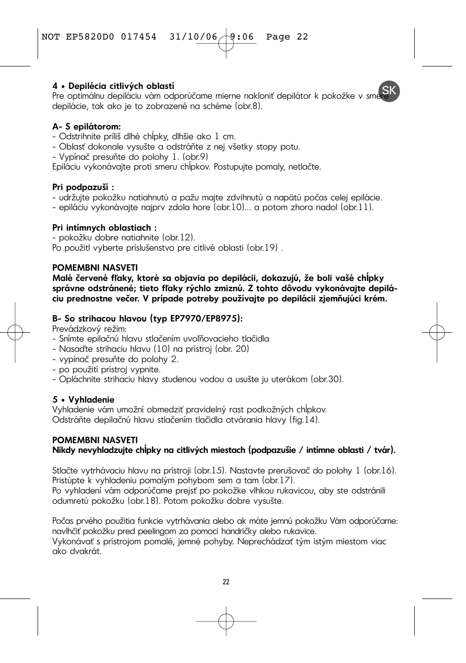 ROWENTA ACCESSIM EP5820 User Manual | Page 26 / 65