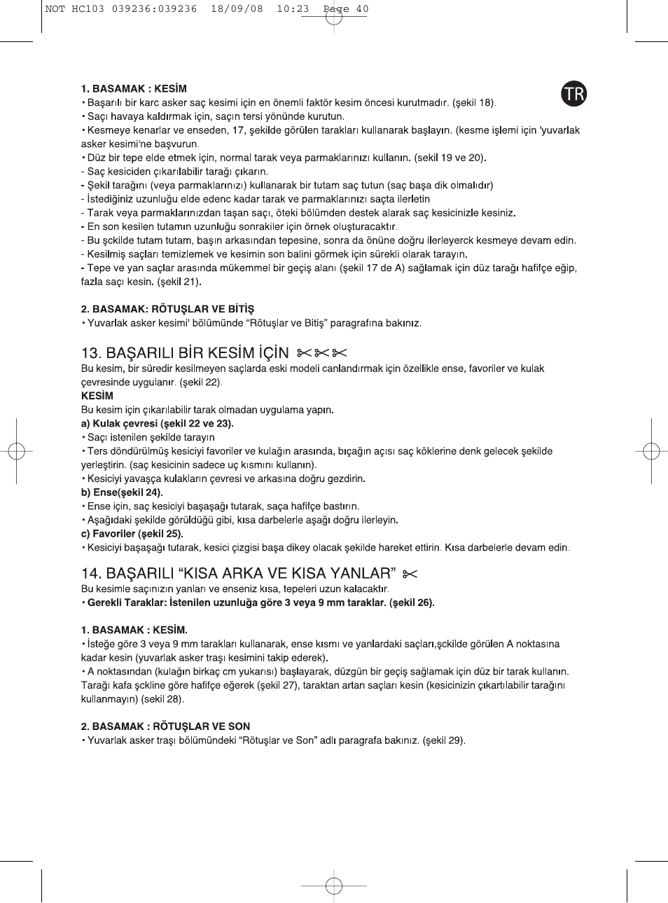 ROWENTA PERFECT LINE HC1037 User Manual | Page 40 / 40