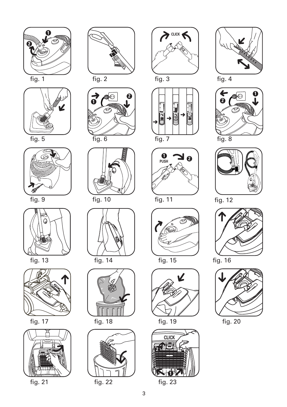 ROWENTA SILENCE FORCE UPGRADE RO4627 User Manual | Page 3 / 69