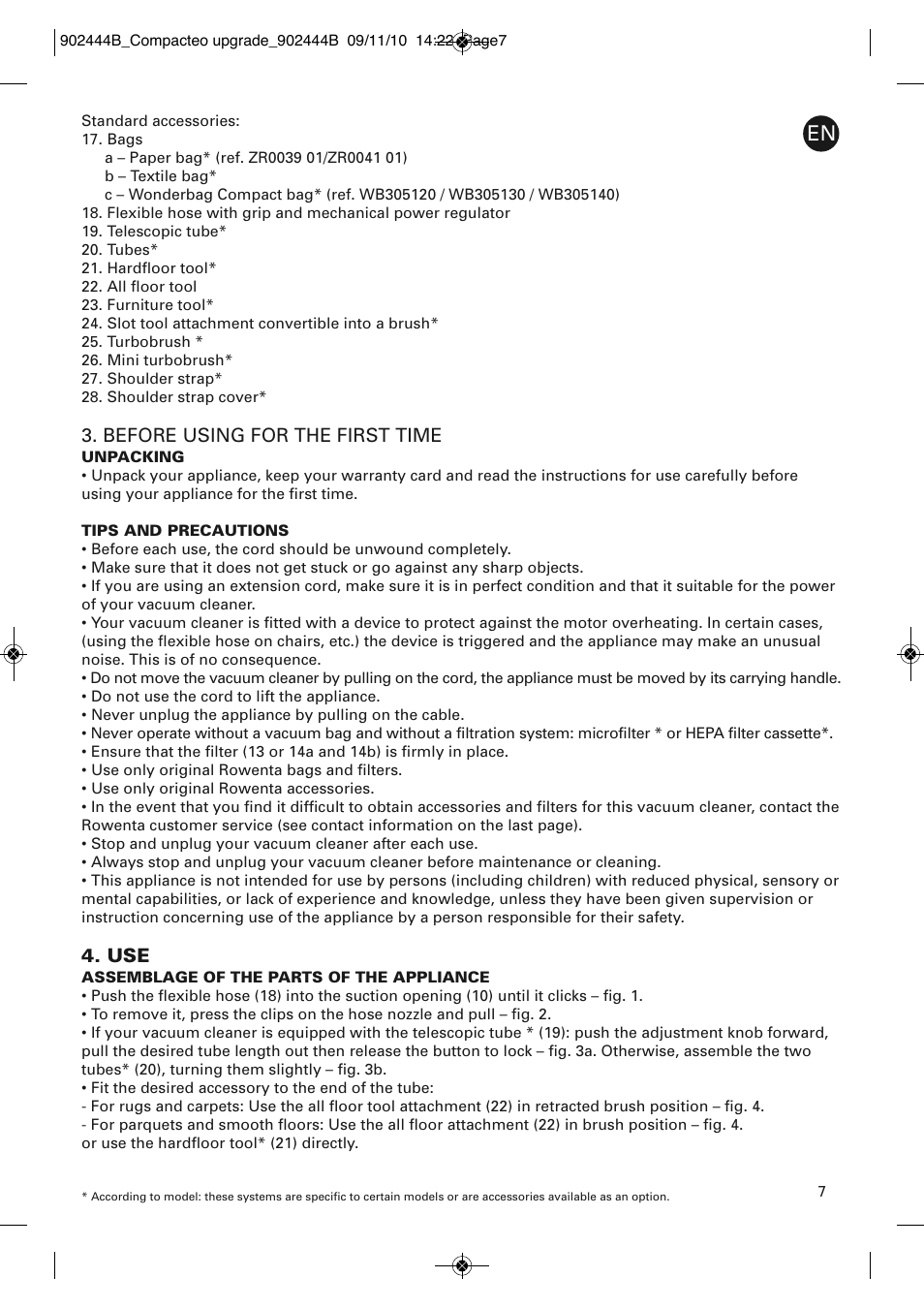 ROWENTA COMPACTEO UPGRADE RO1795 User Manual | Page 12 / 112