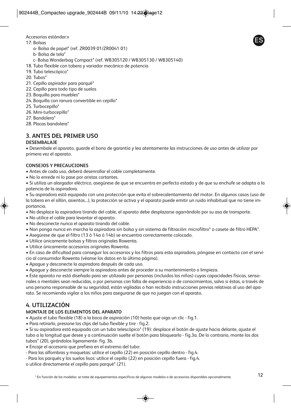 ROWENTA COMPACTEO UPGRADE RO1795 User Manual | Page 17 / 112