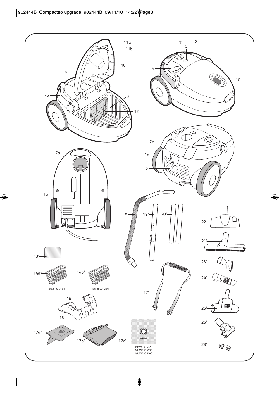 ROWENTA COMPACTEO UPGRADE RO1795 User Manual | Page 3 / 112