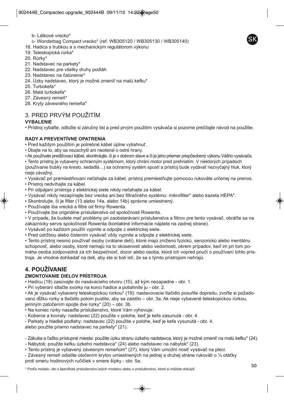 ROWENTA COMPACTEO UPGRADE RO1795 User Manual | Page 55 / 112