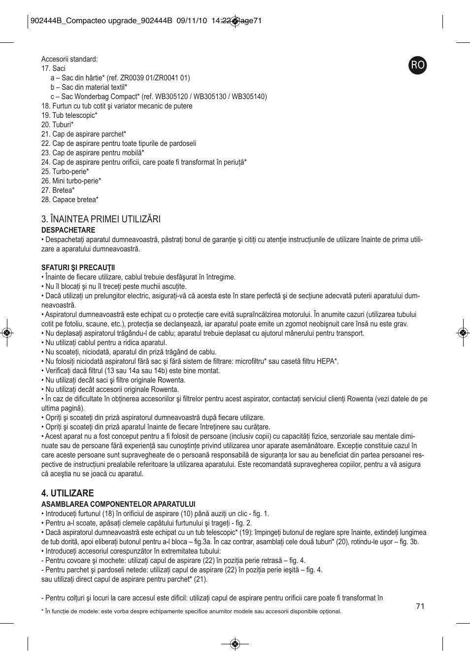 ROWENTA COMPACTEO UPGRADE RO1795 User Manual | Page 76 / 112