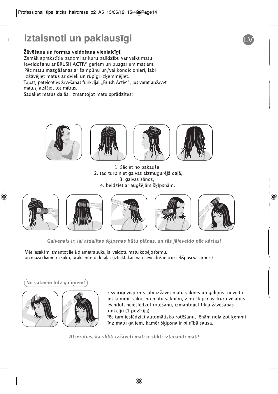 ROWENTA BRUSH ACTIV VOLUME & SHINE CF9320 User Manual | Page 110 / 122