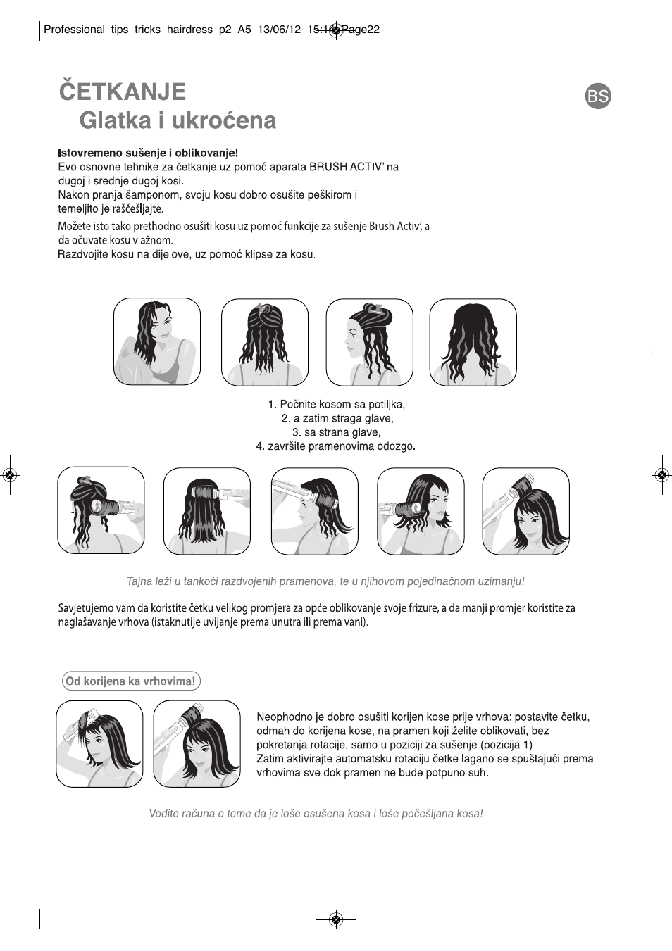 ROWENTA BRUSH ACTIV VOLUME & SHINE CF9320 User Manual | Page 118 / 122