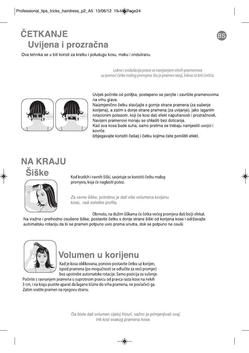 ROWENTA BRUSH ACTIV VOLUME & SHINE CF9320 User Manual | Page 120 / 122