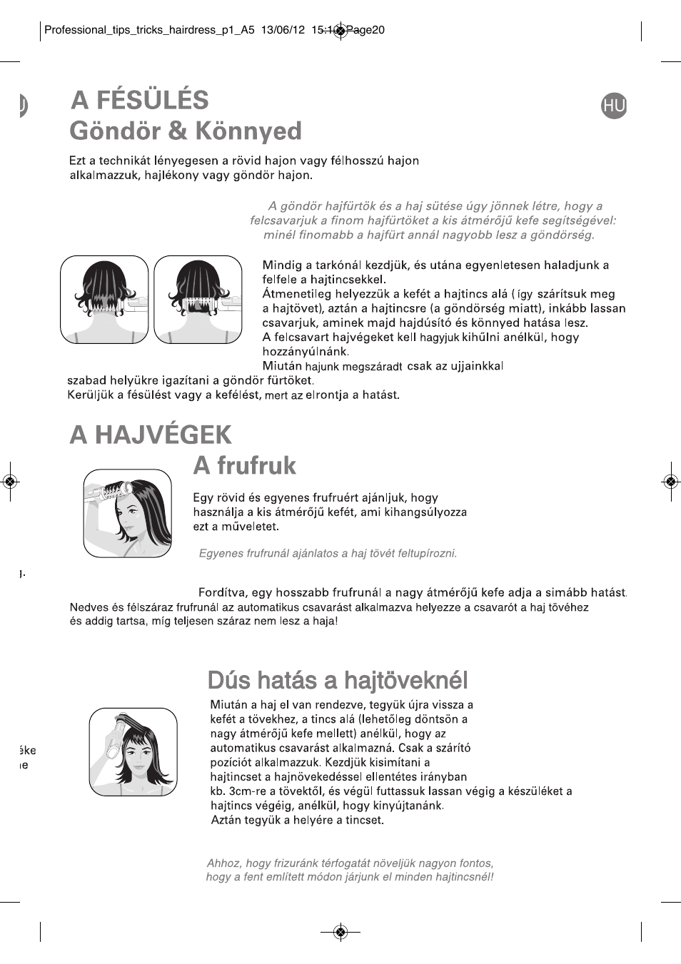 ROWENTA BRUSH ACTIV VOLUME & SHINE CF9320 User Manual | Page 76 / 122