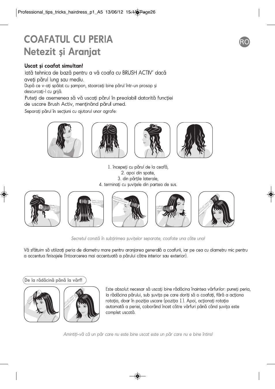ROWENTA BRUSH ACTIV VOLUME & SHINE CF9320 User Manual | Page 82 / 122