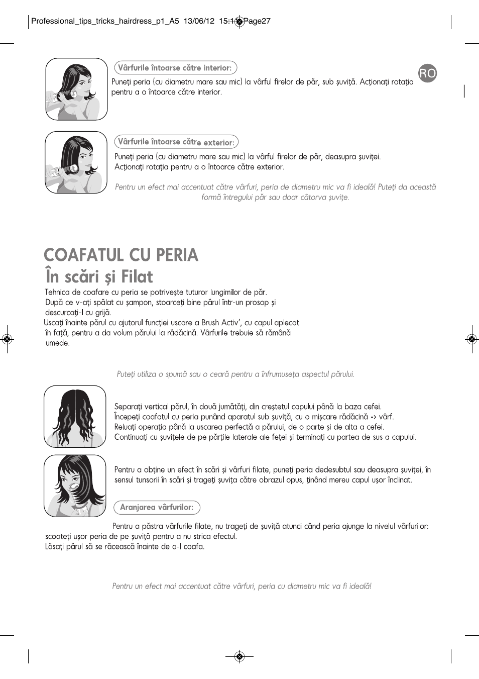 ROWENTA BRUSH ACTIV VOLUME & SHINE CF9320 User Manual | Page 83 / 122