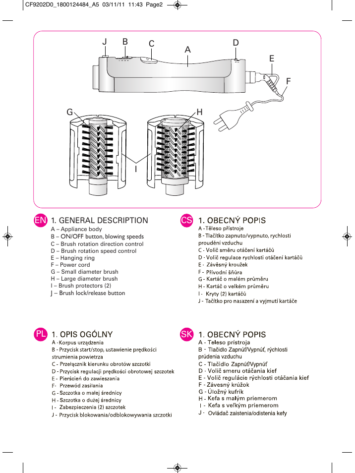 ROWENTA STYLER CF9202 User Manual | Page 2 / 7