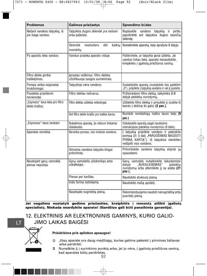 ROWENTA ESPREMIO ES6400 User Manual | Page 88 / 96