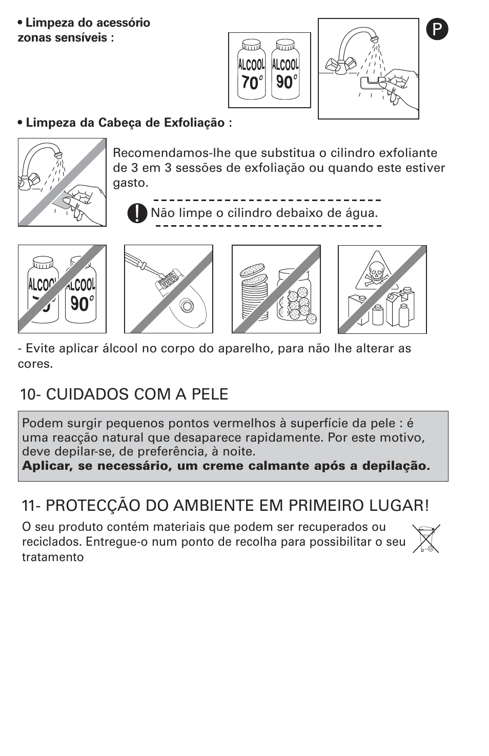 ROWENTA ACCESSIM BODY AND CARE EP8650 User Manual | Page 44 / 58