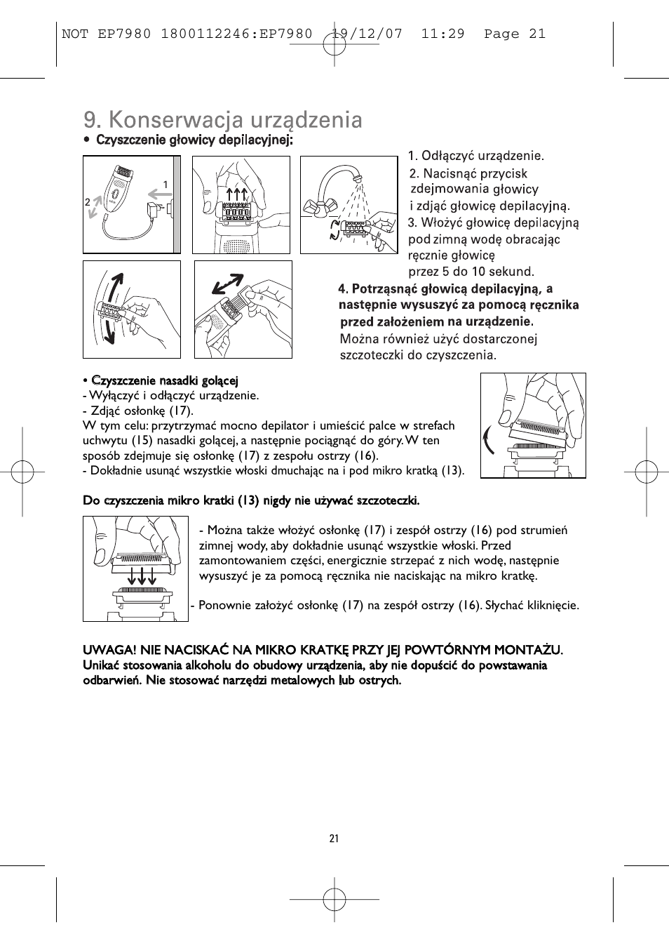 ROWENTA FRESH AIR EP7980 User Manual | Page 23 / 30