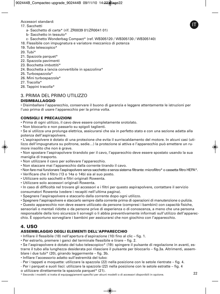 ROWENTA COMPACTEO RO1721 User Manual | Page 26 / 111