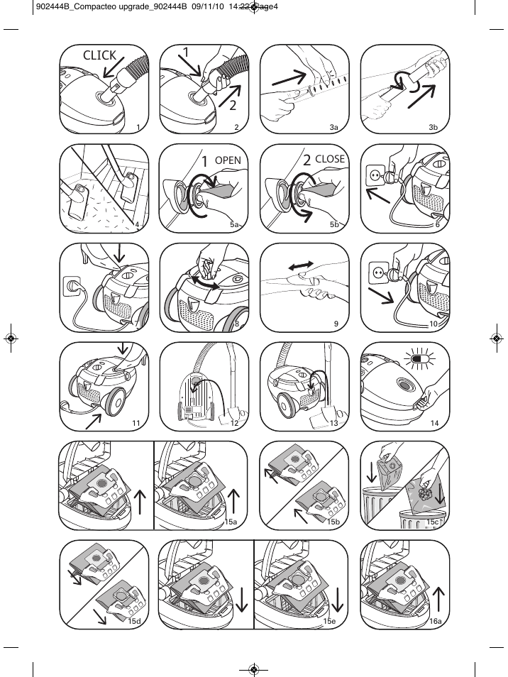 Click | ROWENTA COMPACTEO RO1721 User Manual | Page 3 / 111
