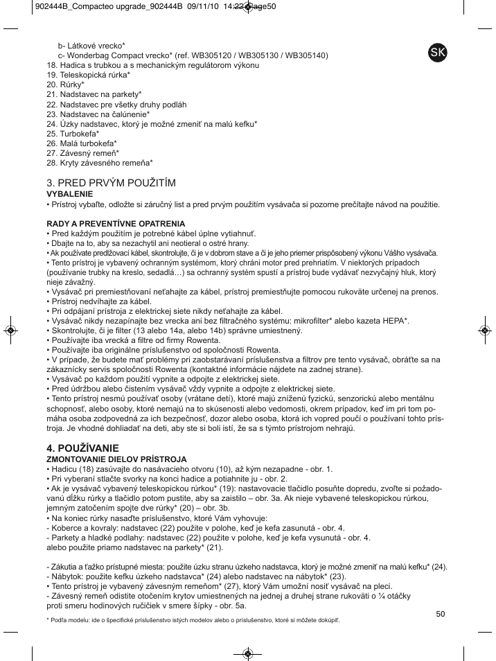 ROWENTA COMPACTEO RO1721 User Manual | Page 54 / 111