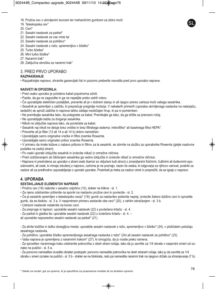 ROWENTA COMPACTEO RO1721 User Manual | Page 80 / 111