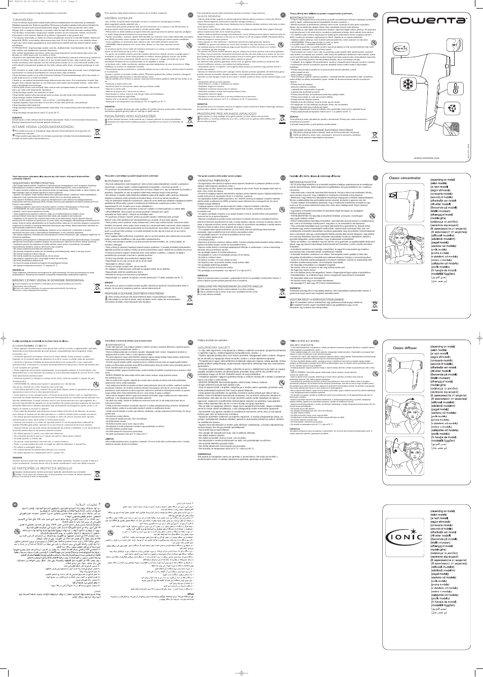 ROWENTA POWERLINE CV4952 User Manual | Page 2 / 2