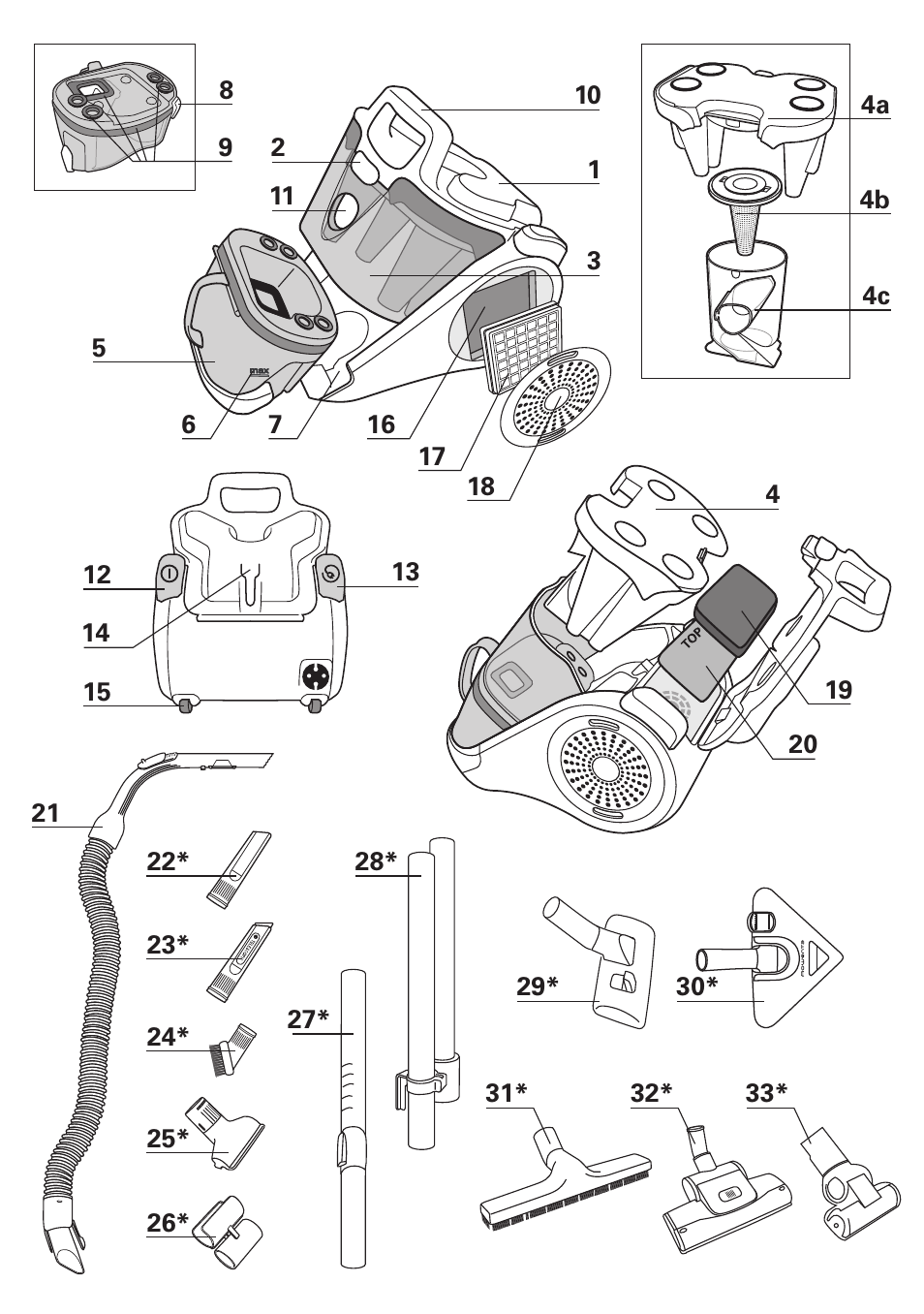 ROWENTA INTENSIUM UPGRADE RO6663 User Manual | Page 4 / 74