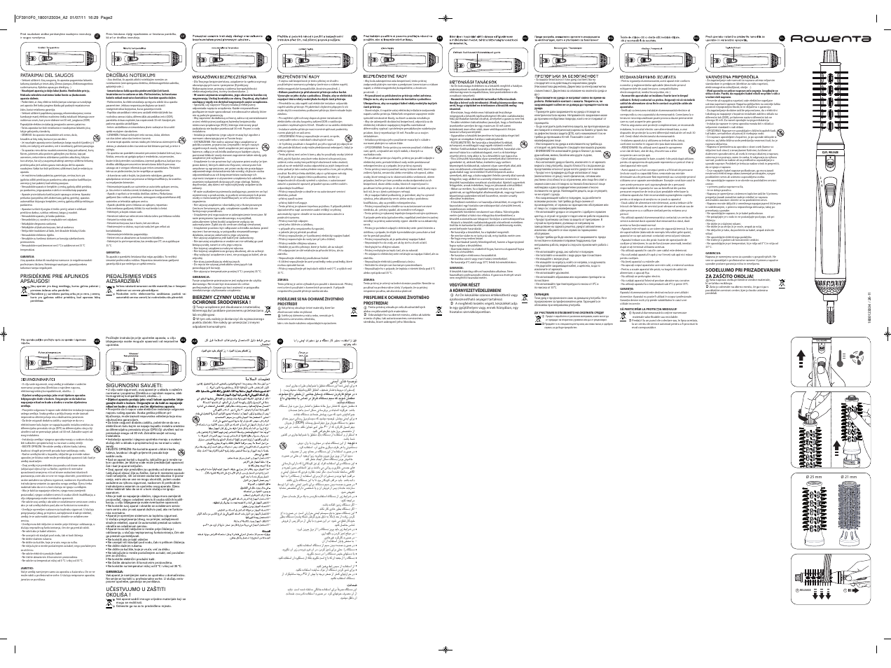 ROWENTA STYLER CF3910 User Manual | Page 2 / 2