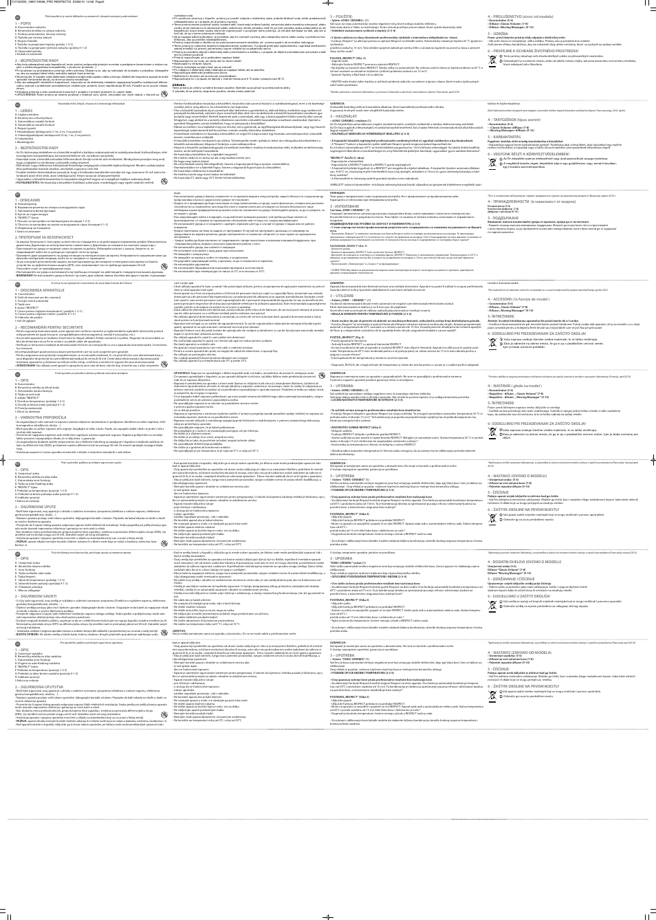 ROWENTA RESPECTIS PRO CV7420 User Manual | Page 2 / 2