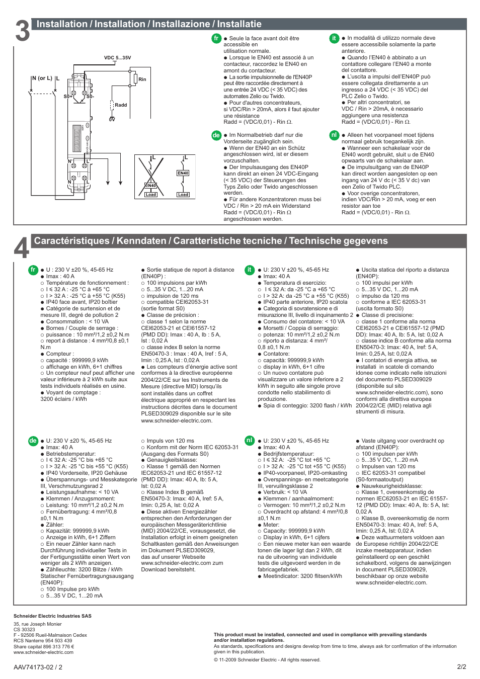 Schneider Electric EN40P User Manual | Page 4 / 10