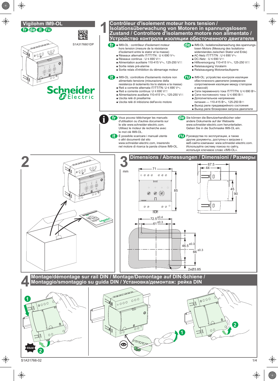 Schneider Electric Vigilohm IM9-OL User Manual | Page 5 / 10