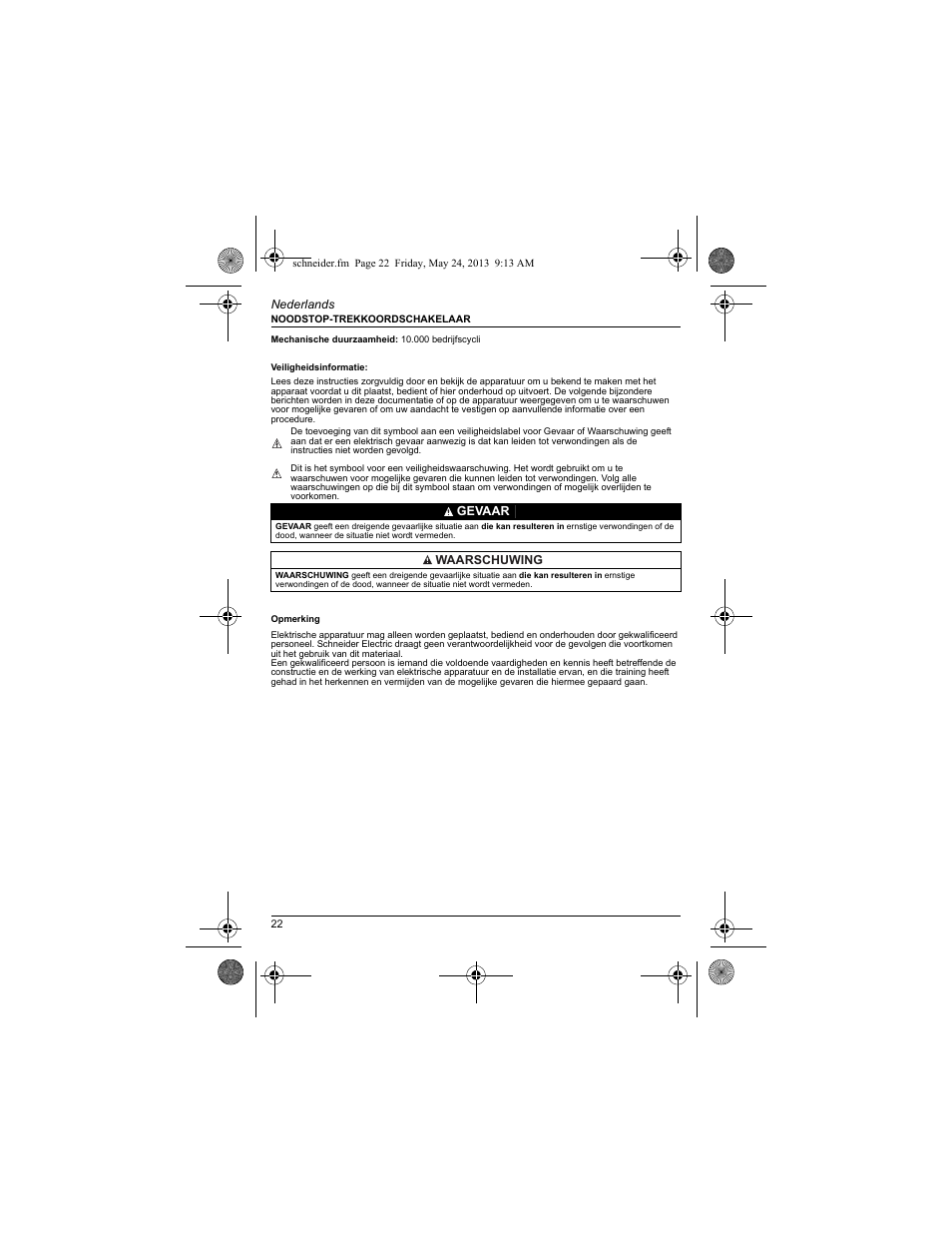 Schneider Electric XY2 CE User Manual | Page 24 / 73
