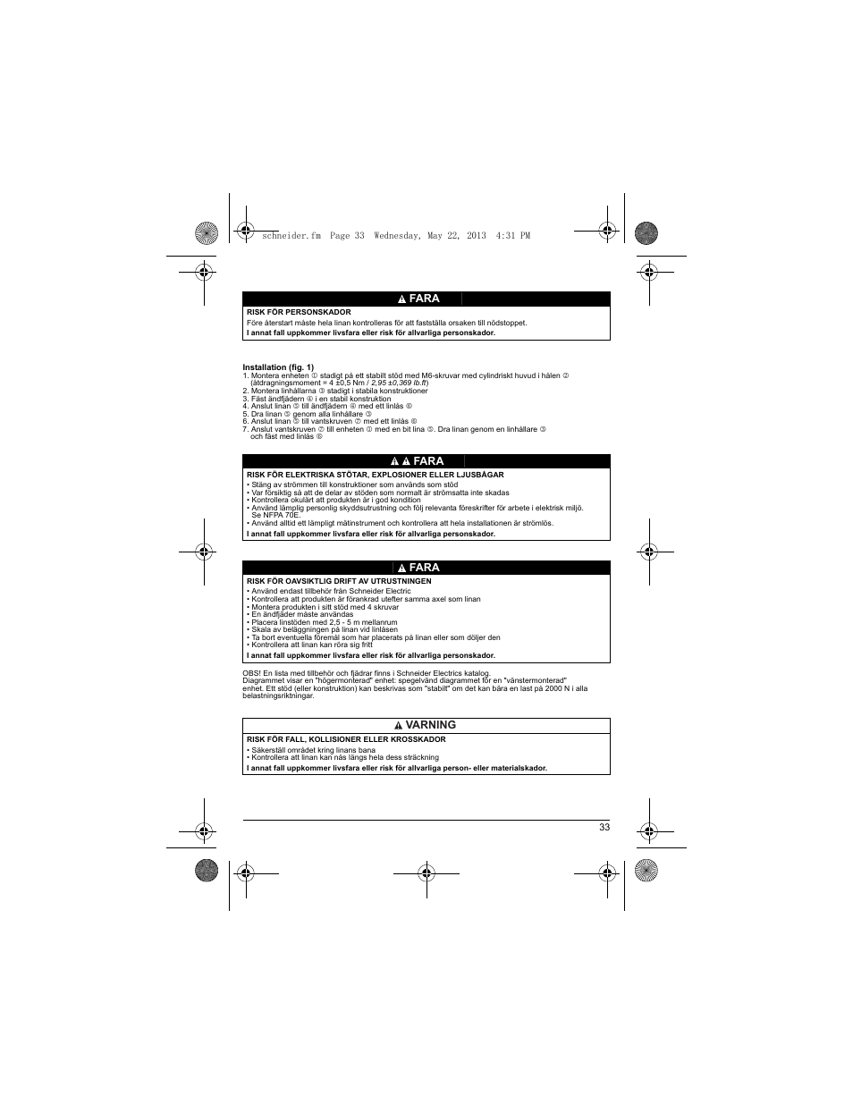 Schneider Electric XY2 CE User Manual | Page 35 / 73