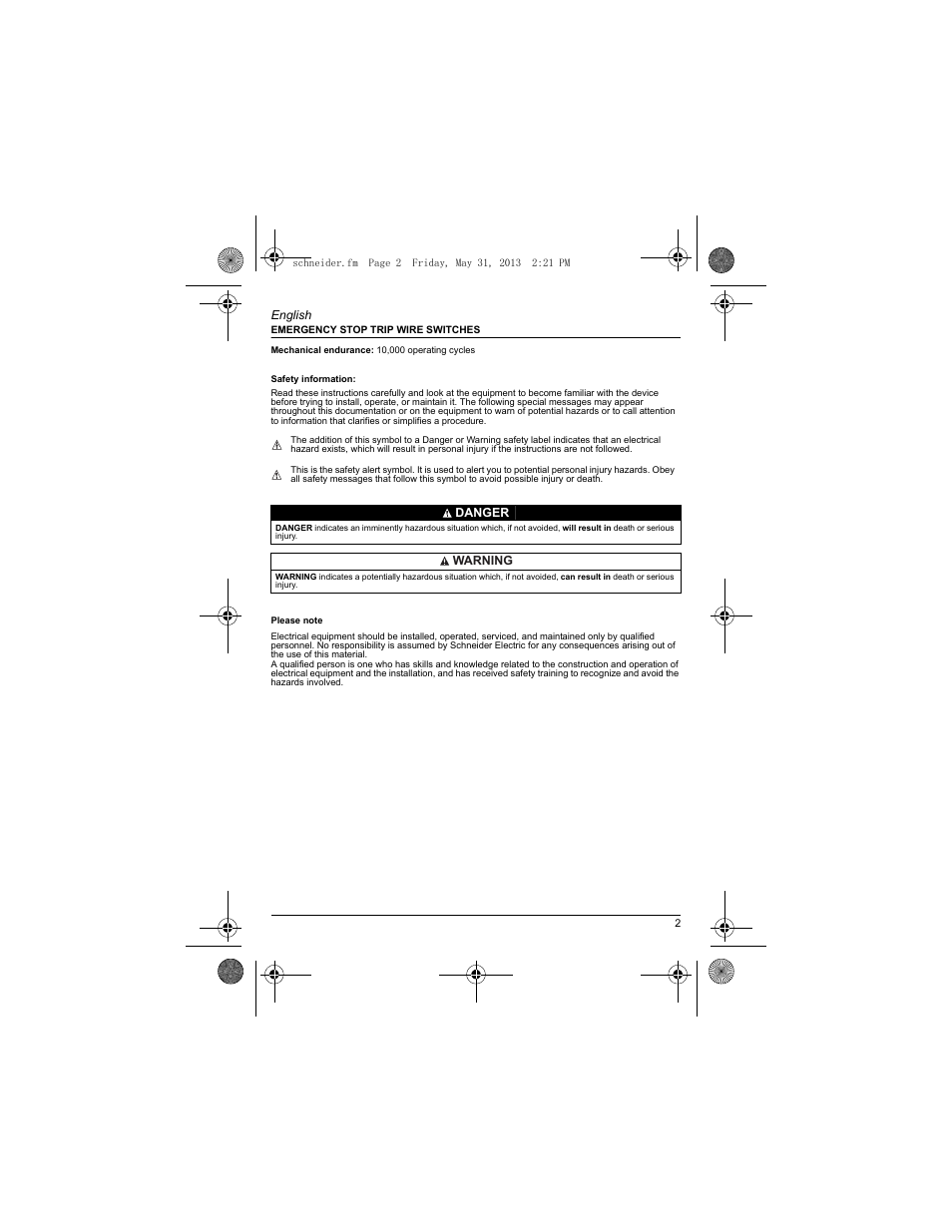 Schneider Electric XY2 CE User Manual | Page 4 / 73