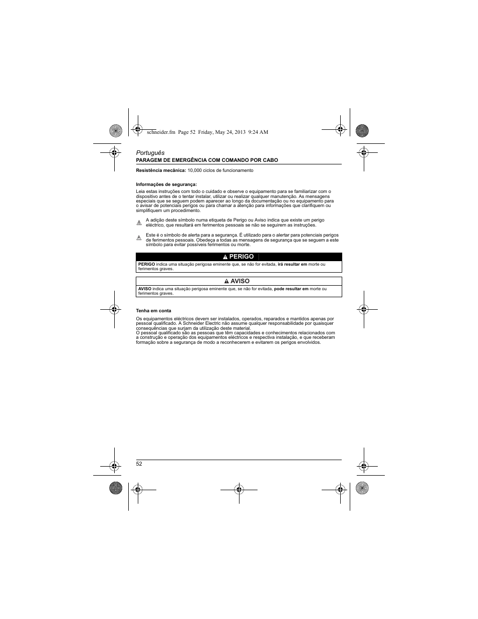 Schneider Electric XY2 CE User Manual | Page 54 / 73