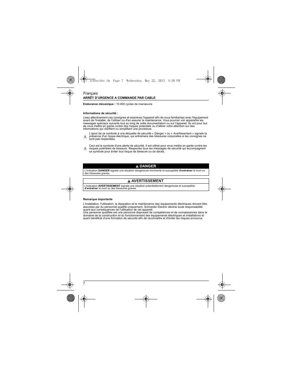 Schneider Electric XY2 CE User Manual | Page 9 / 73