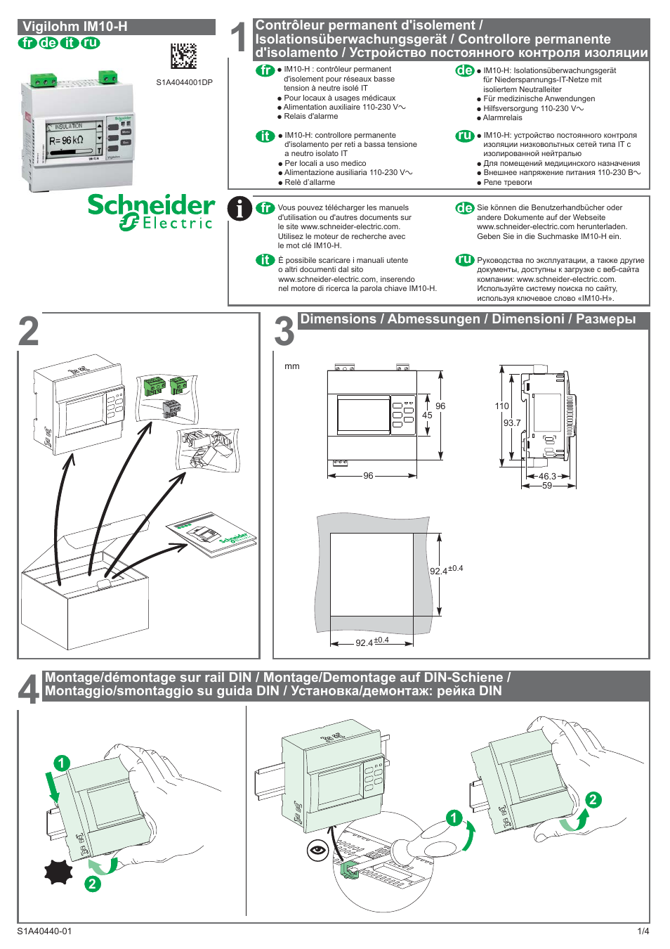 Schneider Electric Vigilohm IM10-H User Manual | Page 5 / 10