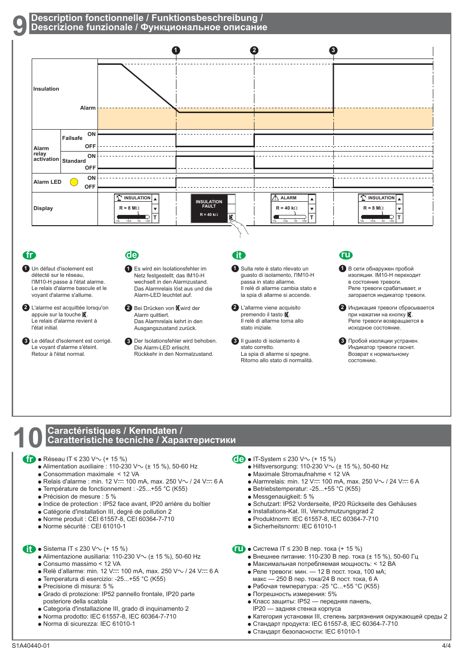 Ru it de fr | Schneider Electric Vigilohm IM10-H User Manual | Page 8 / 10